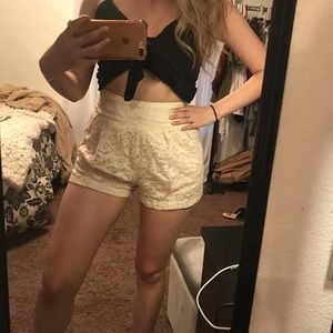 Floral High Waisted Shorts